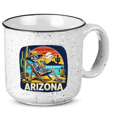 Arizona Skeleton Bone Dry Heat 15oz Campfire Ceramic Mug