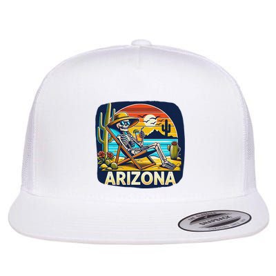Arizona Skeleton Bone Dry Heat Flatbill Hat