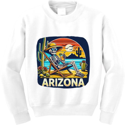 Arizona Skeleton Bone Dry Heat Kids Sweatshirt
