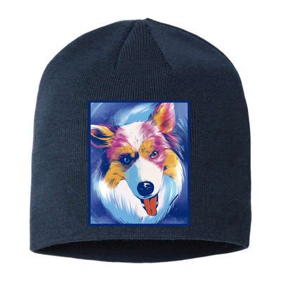 Australian Shepherd Colorful Dog Sustainable Beanie