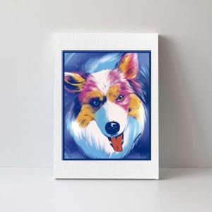 Australian Shepherd Colorful Dog Canvas