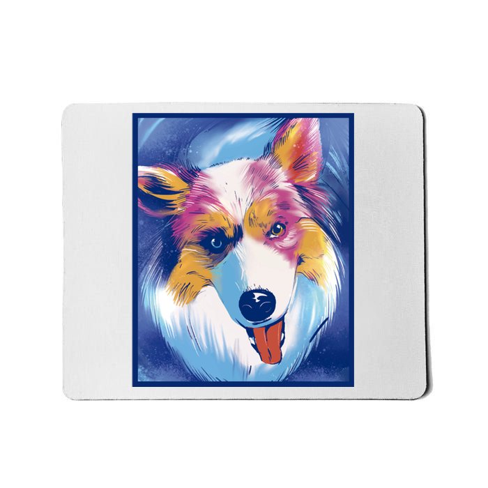 Australian Shepherd Colorful Dog Mousepad