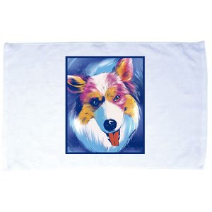 Australian Shepherd Colorful Dog Microfiber Hand Towel