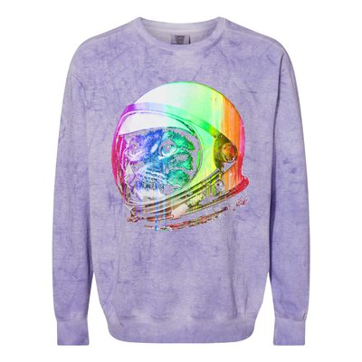 Astronaut Space Cat (Digital Rainbow Version) Colorblast Crewneck Sweatshirt