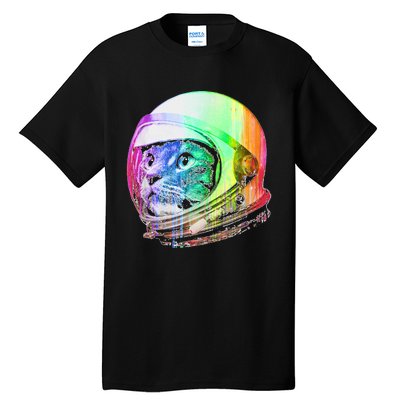 Astronaut Space Cat (Digital Rainbow Version) Tall T-Shirt