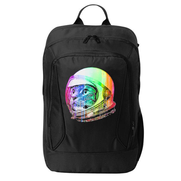 Astronaut Space Cat (Digital Rainbow Version) City Backpack