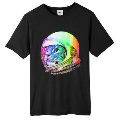 Astronaut Space Cat (Digital Rainbow Version) Tall Fusion ChromaSoft Performance T-Shirt