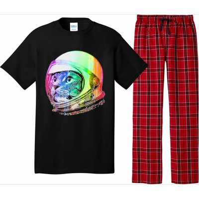 Astronaut Space Cat (Digital Rainbow Version) Pajama Set