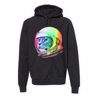 Astronaut Space Cat (Digital Rainbow Version) Premium Hoodie