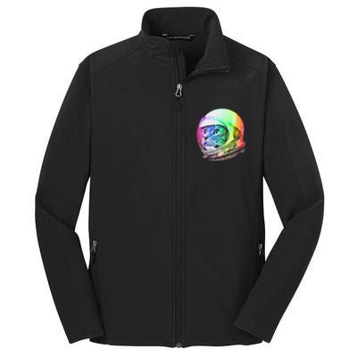 Astronaut Space Cat (Digital Rainbow Version) Core Soft Shell Jacket