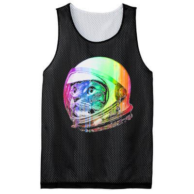 Astronaut Space Cat (Digital Rainbow Version) Mesh Reversible Basketball Jersey Tank