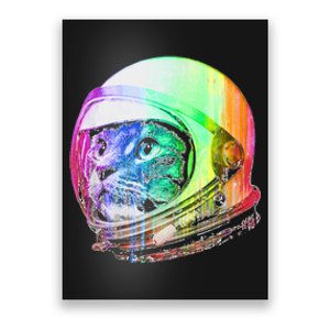 Astronaut Space Cat (Digital Rainbow Version) Poster