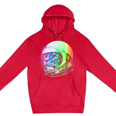 Astronaut Space Cat (Digital Rainbow Version) Premium Pullover Hoodie