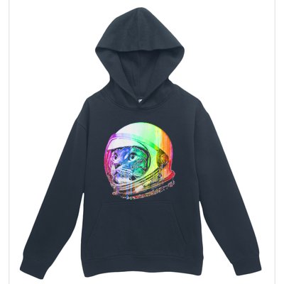 Astronaut Space Cat (Digital Rainbow Version) Urban Pullover Hoodie