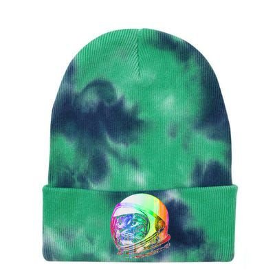 Astronaut Space Cat (Digital Rainbow Version) Tie Dye 12in Knit Beanie