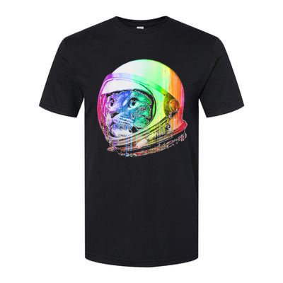 Astronaut Space Cat (Digital Rainbow Version) Softstyle CVC T-Shirt