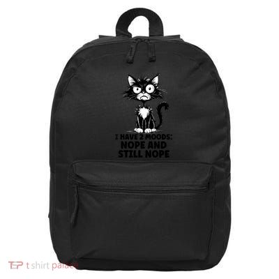 Angry Stressed Cat Funny Stress Meme Gift For Cat Lovers 16 in Basic Backpack