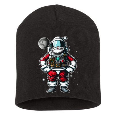 Astronaut Santa Christmas Xmas Space Lovers Short Acrylic Beanie