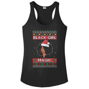 Afro Santa Claus Black Magic Ugly Christmas Melanin Ladies PosiCharge Competitor Racerback Tank