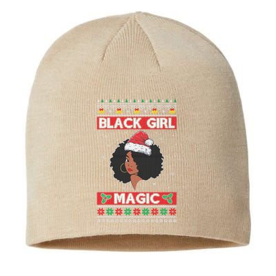 Afro Santa Claus Black Magic Ugly Christmas Melanin Sustainable Beanie