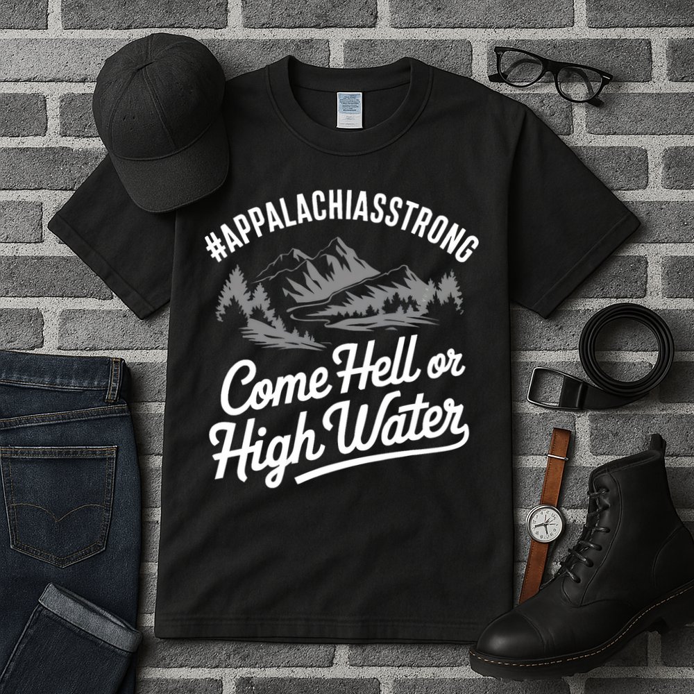 Appalachia Strong Come Hell Or High Water Mountain Nc Vn Tn Tall T-Shirt