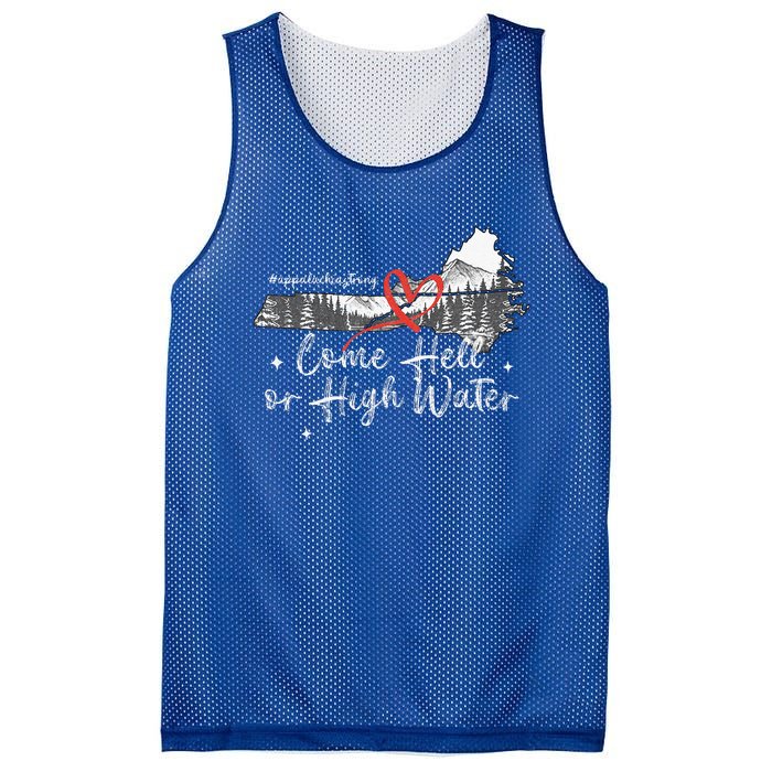 Appalachia Strong Come Hell Or High Water Mountain Mesh Reversible Basketball Jersey Tank