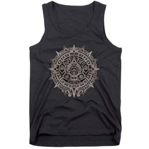 Aztec Sun Calendar Aztec Sun Stone Mayan Sun Symbol Tank Top