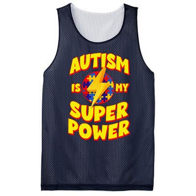 Autism Son Child Daughter Is My Superpower Mesh Reversible Basketball Jersey Tank