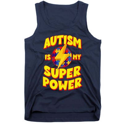 Autism Son Child Daughter Is My Superpower Tank Top