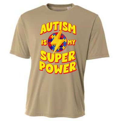 Autism Son Child Daughter Is My Superpower Cooling Performance Crew T-Shirt