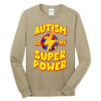 Autism Son Child Daughter Is My Superpower Tall Long Sleeve T-Shirt