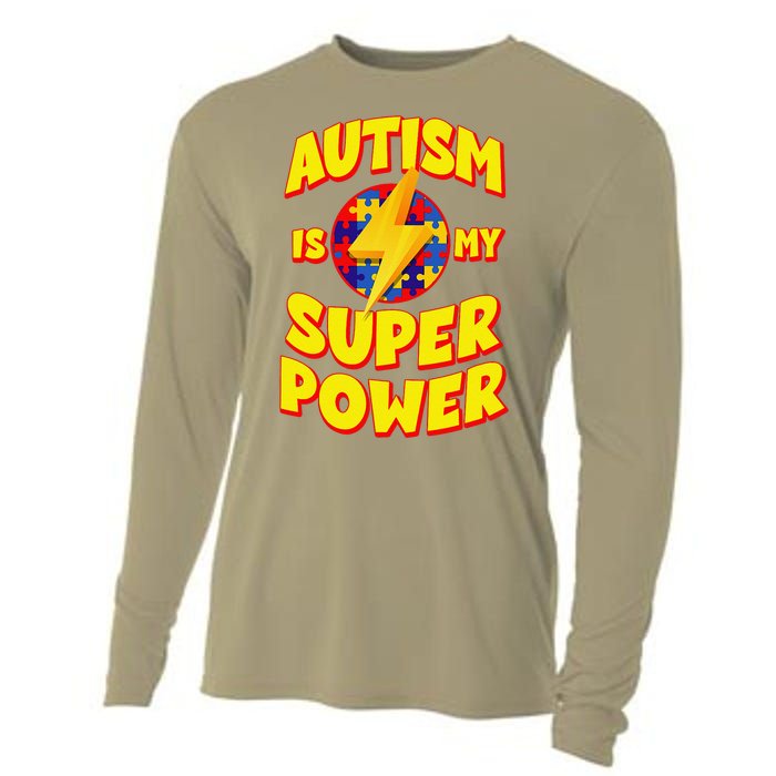 Autism Son Child Daughter Is My Superpower Cooling Performance Long Sleeve Crew