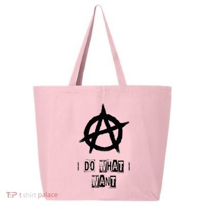 Anarchy Sign Chaos Punks Punk Rock Anarchy 25L Jumbo Tote