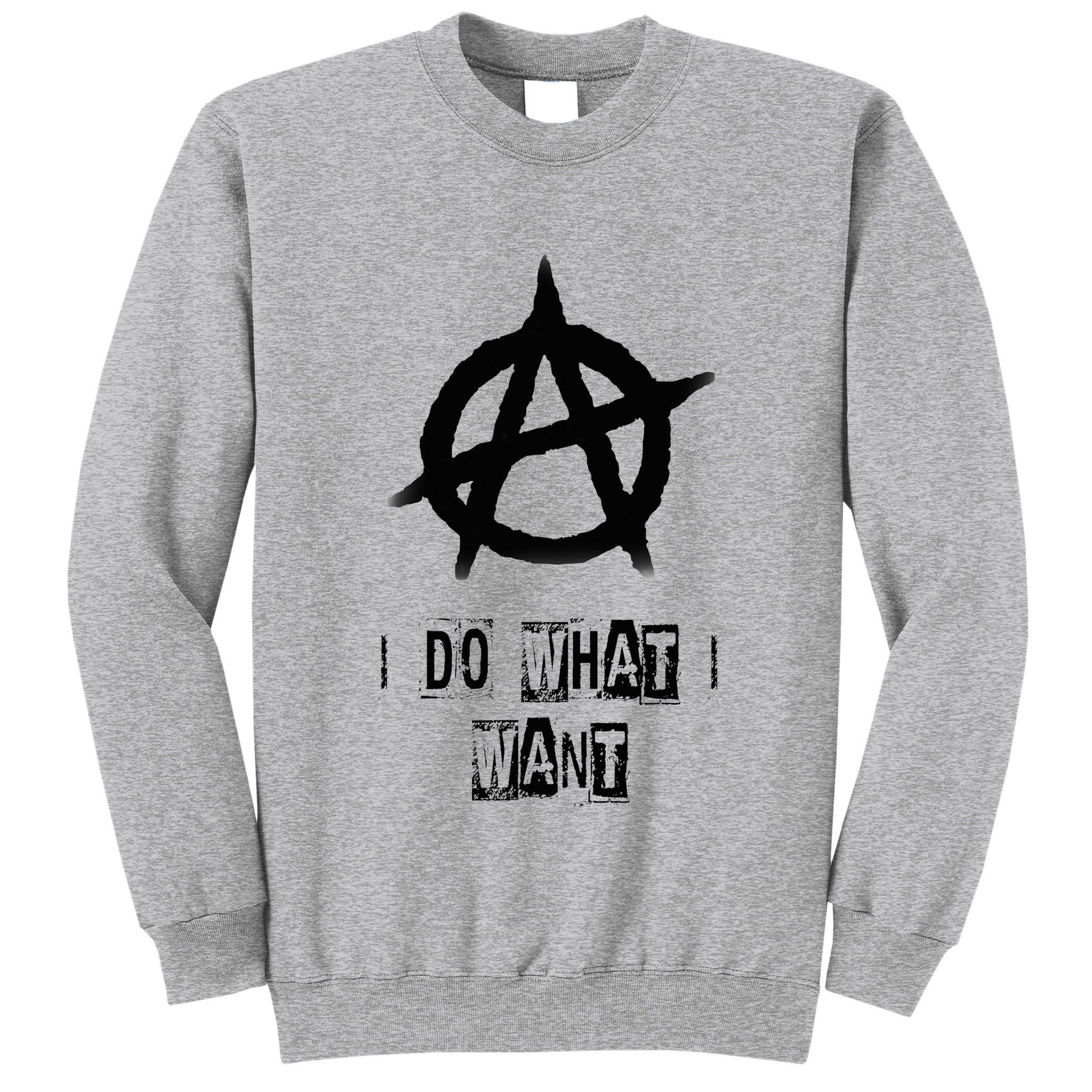 Anarchy Sign Chaos Punks Punk Rock Anarchy Tall Sweatshirt