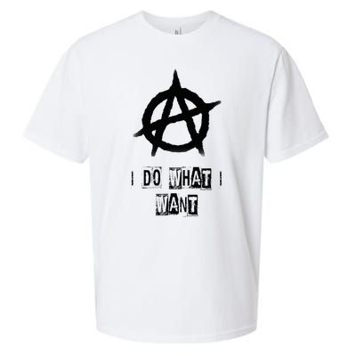 Anarchy Sign Chaos Punks Punk Rock Anarchy Sueded Cloud Jersey T-Shirt