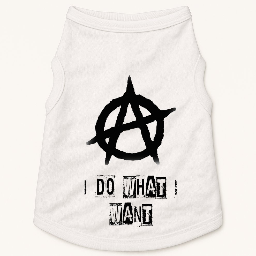 Anarchy Sign Chaos Punks Punk Rock Anarchy Doggie Tank