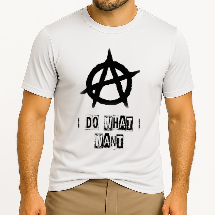 Anarchy Sign Chaos Punks Punk Rock Anarchy Performance Shirt