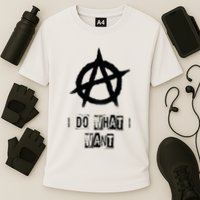 Anarchy Sign Chaos Punks Punk Rock Anarchy Performance Shirt