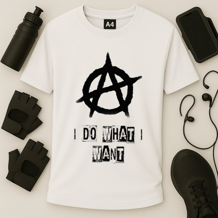 Anarchy Sign Chaos Punks Punk Rock Anarchy Performance Shirt