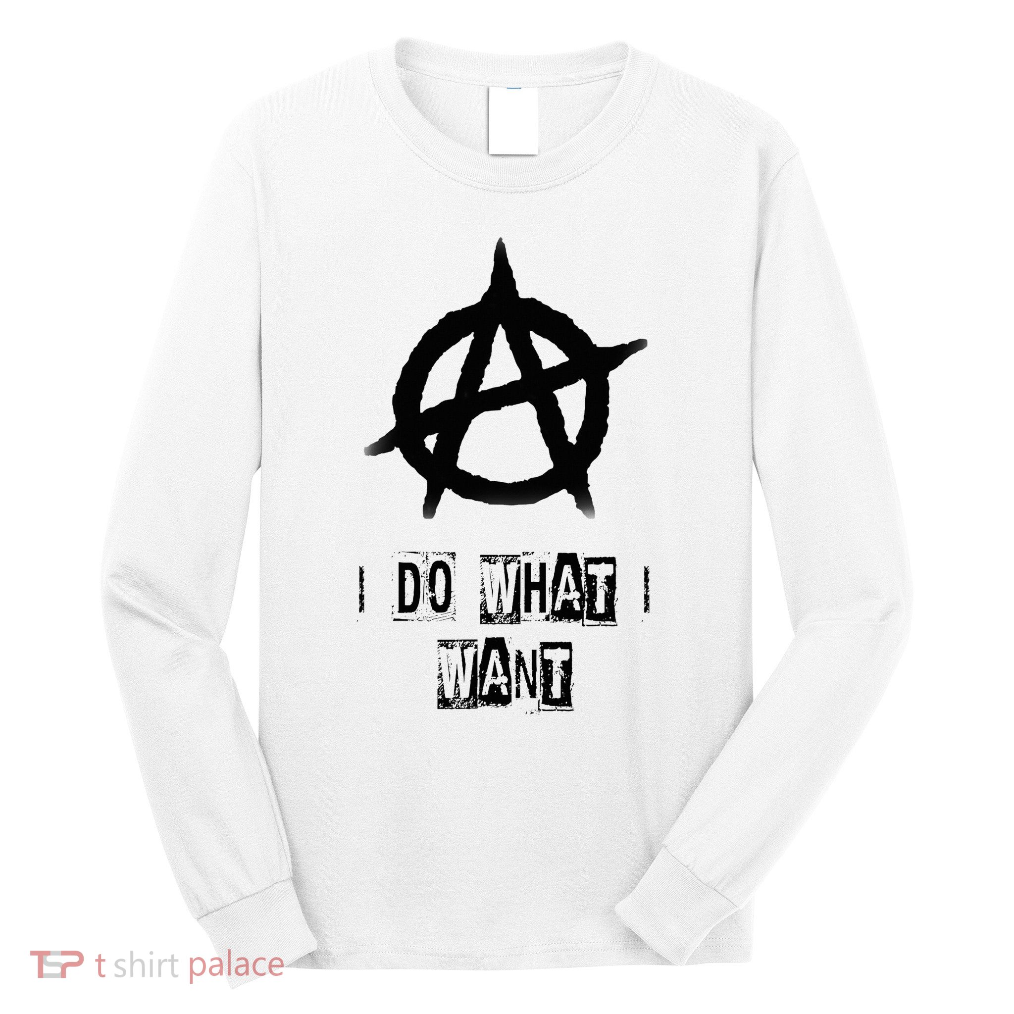 Anarchy Sign Chaos Punks Punk Rock Anarchy Long Sleeve Shirt