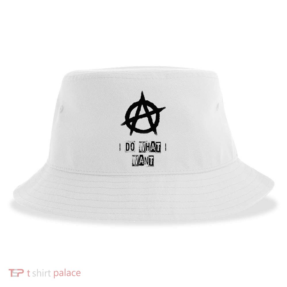 Anarchy Sign Chaos Punks Punk Rock Anarchy Sustainable Bucket Hat