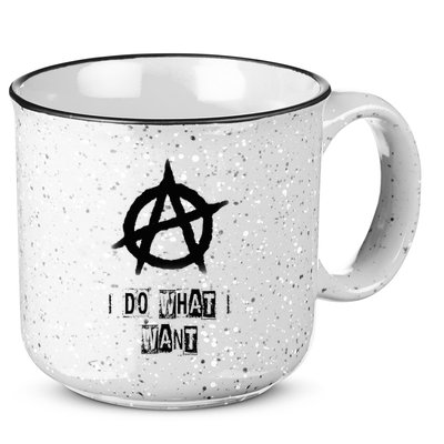 Anarchy Sign Chaos Punks Punk Rock Anarchy 15oz Campfire Ceramic Mug
