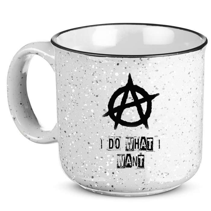 Anarchy Sign Chaos Punks Punk Rock Anarchy 15oz Campfire Ceramic Mug