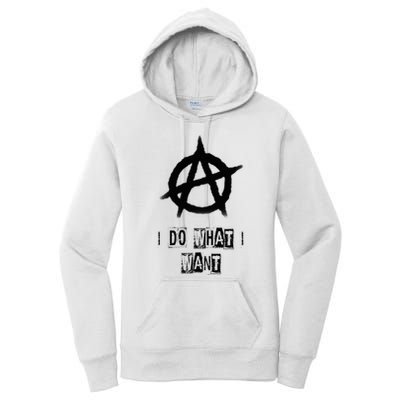 Anarchy Sign Chaos Punks Punk Rock Anarchy Women's Pullover Hoodie