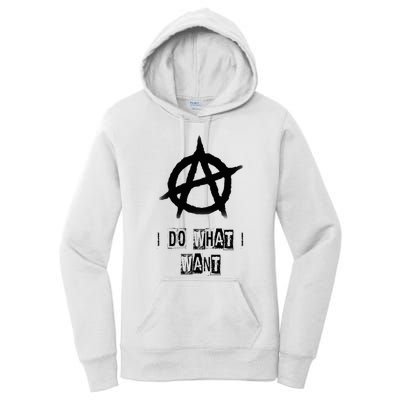 Anarchy Sign Chaos Punks Punk Rock Anarchy Women's Pullover Hoodie