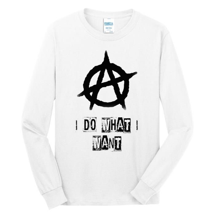 Anarchy Sign Chaos Punks Punk Rock Anarchy Tall Long Sleeve T-Shirt