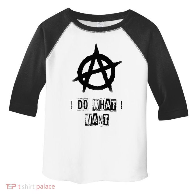 Anarchy Sign Chaos Punks Punk Rock Anarchy Toddler Fine Jersey T-Shirt