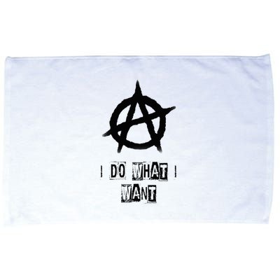 Anarchy Sign Chaos Punks Punk Rock Anarchy Microfiber Hand Towel