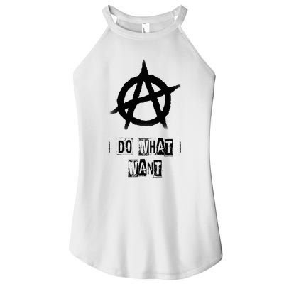 Anarchy Sign Chaos Punks Punk Rock Anarchy Women's Perfect Tri Rocker Tank
