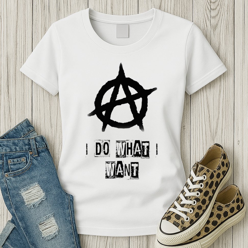 Anarchy Sign Chaos Punks Punk Rock Anarchy Womens T-Shirt